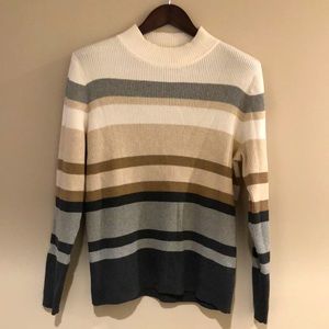 Karen Scott Cable Knit Sweater Large